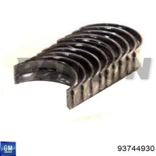 Panewki korbowodowe wału korbowego, zestaw, standardowe (STD) General Motors 93176908 cena, od 11,39 USD