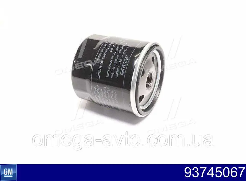 93745067 General Motors Filtr oleju