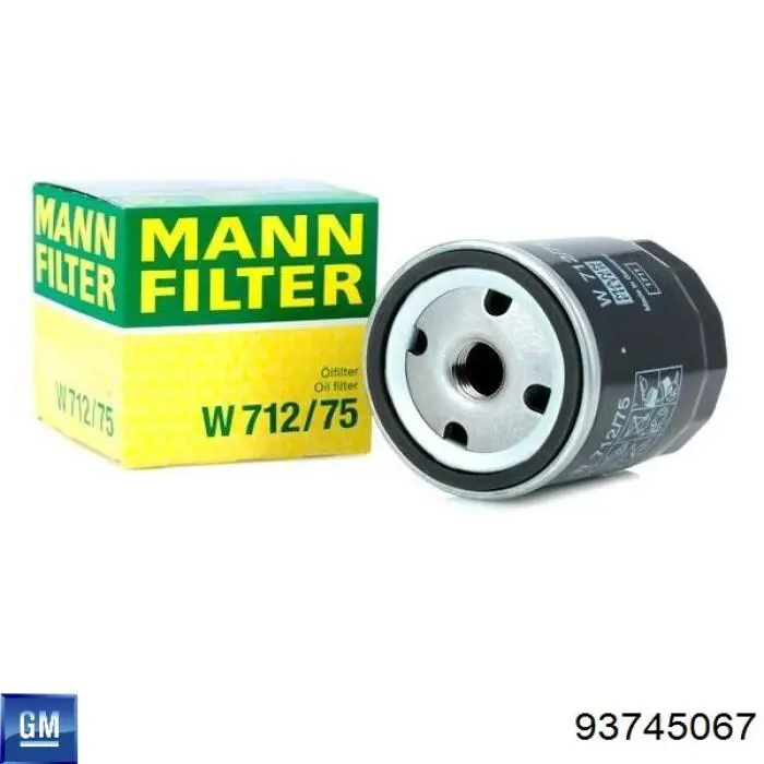 Filtr oleju 93745067 General Motors