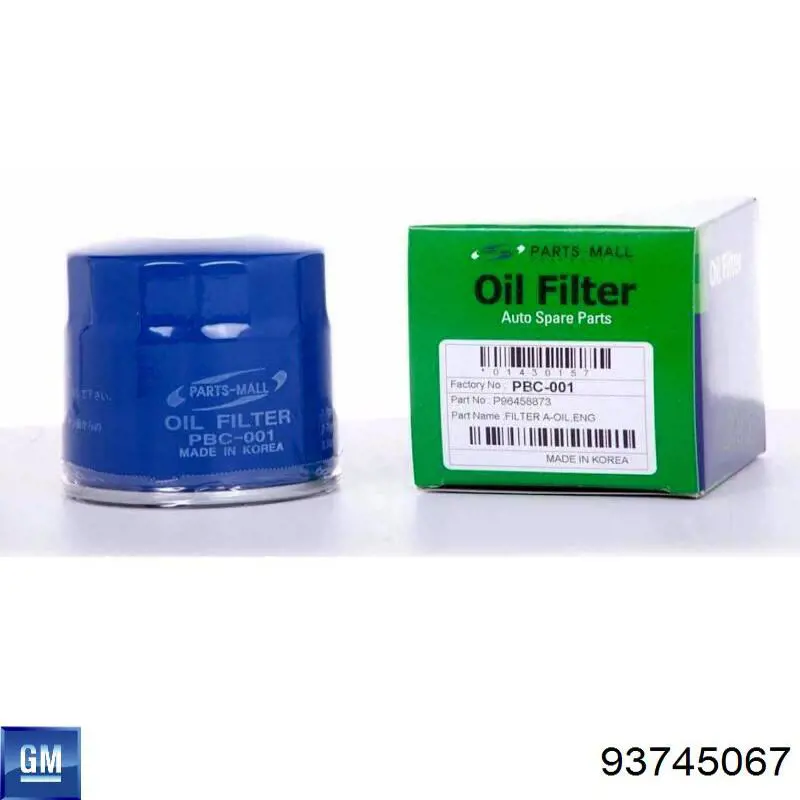 Filtr oleju General Motors 93745067 cena, od 5,25 USD