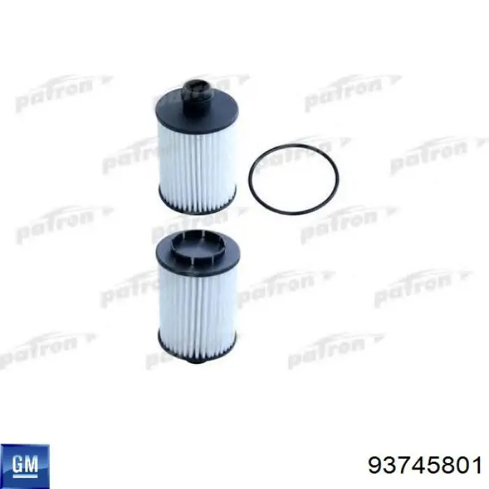 Filtr oleju General Motors 93745801