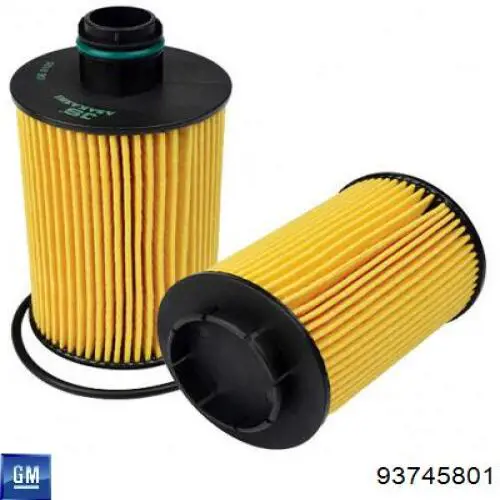 Filtr oleju General Motors 93745801 cena, od 9,23 USD