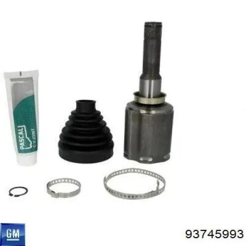 Przegub homokinetyczny przedni zewnętrzny General Motors 93745993 cena, od 49,35 USD