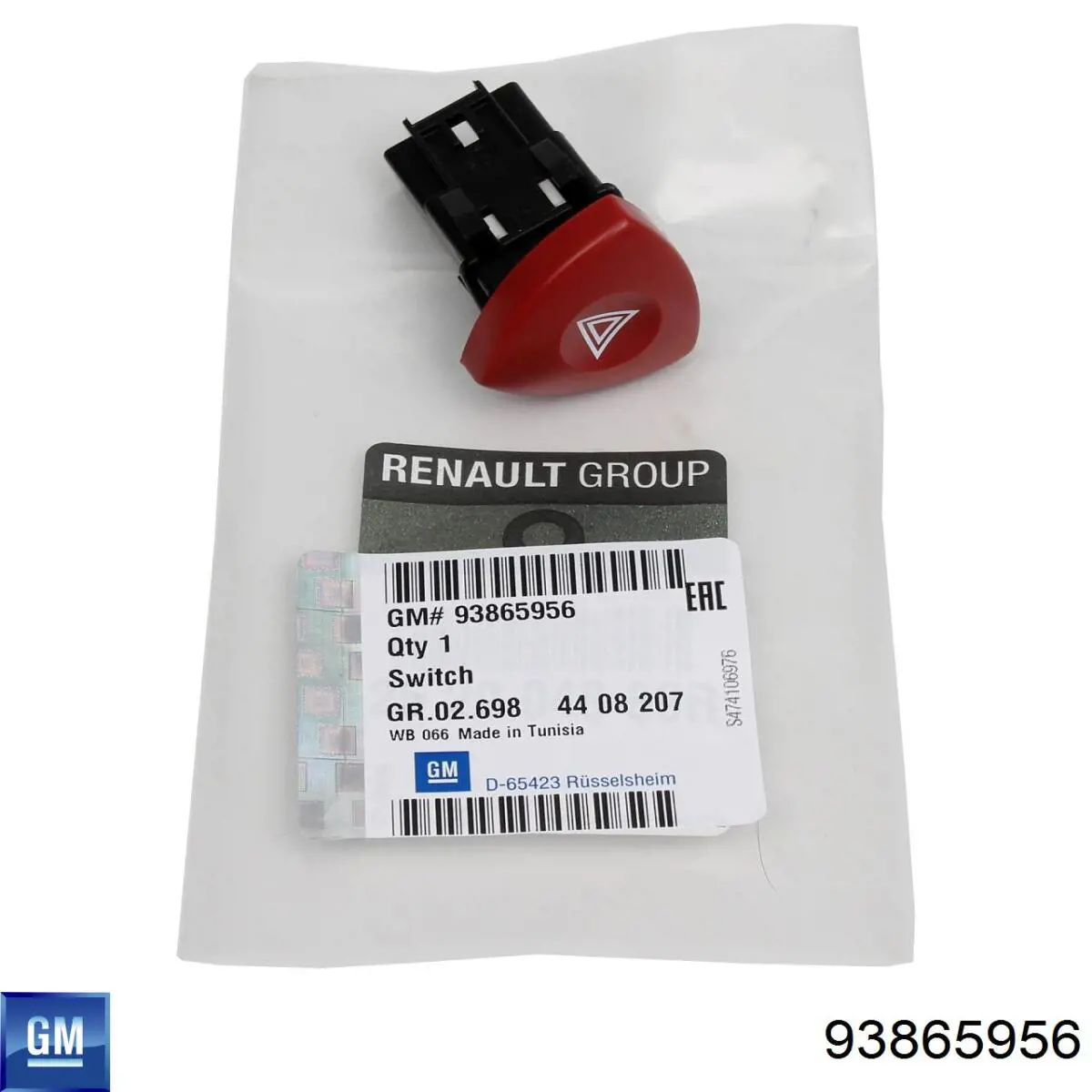 Przycisk włączania światła awaryjnego General Motors 93865956 cena, od 45,41 USD