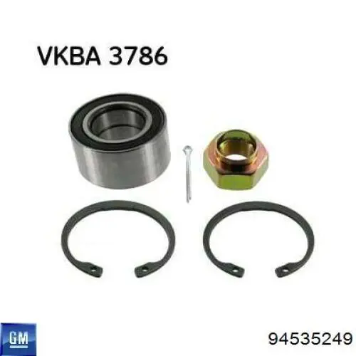 Do koszyka 94535249 General Motors Łożysko piasty przedniej