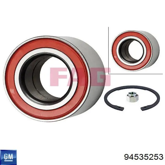 Łożysko piasty przedniej 94535253 General Motors