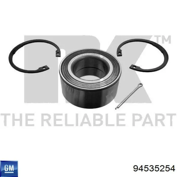 Łożysko piasty przedniej General Motors 94535254 cena, od 32,37 USD