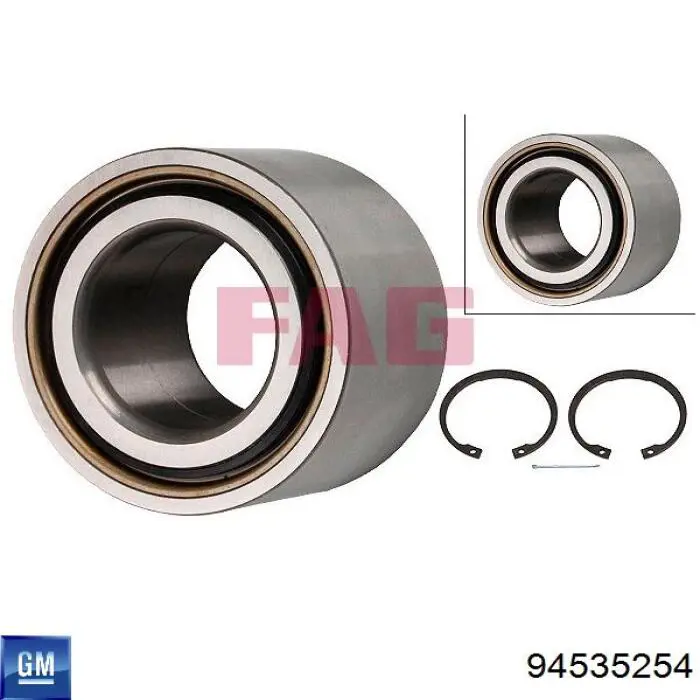 Do koszyka 94535254 General Motors Łożysko piasty przedniej