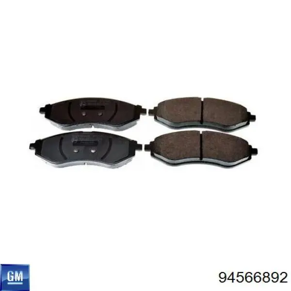 Klocki hamulcowe przednie tarczowe General Motors 94566892 cena, od 23,84 USD