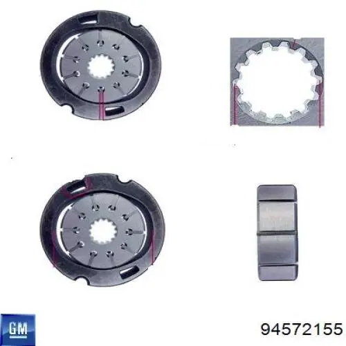 Do koszyka 94572155 General Motors Pompa wspomagania hydraulicznego kierownicy