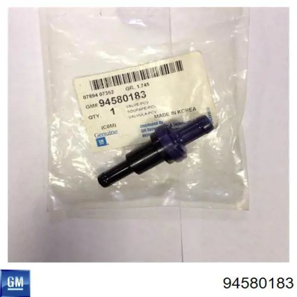 94580183 General Motors Zawór PCV odpowietrzający silnik