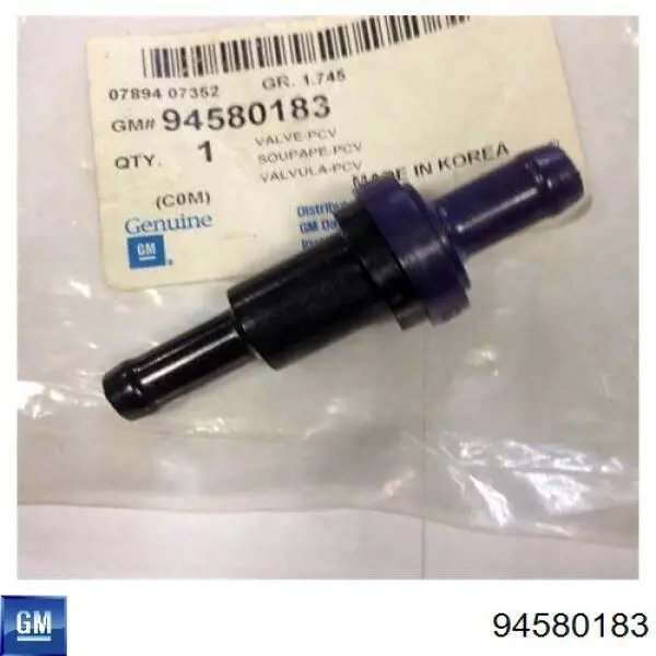 Zawór PCV odpowietrzający silnik General Motors 94580183 cena, od 9,59 USD