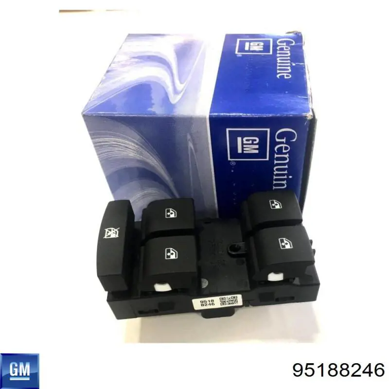 95188246 General Motors Panel przyciskowy sterowania podnośnikiem szyby przedni lewy