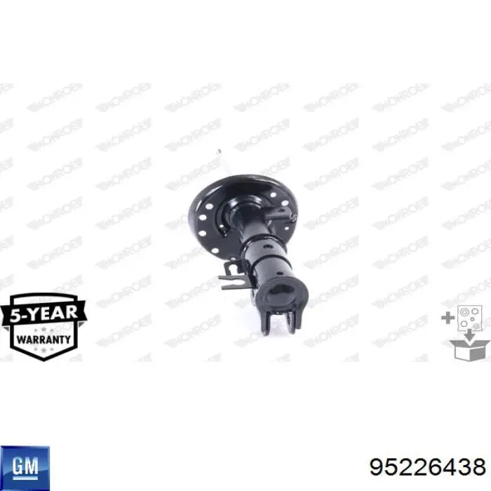 Amortyzator przedni prawy General Motors 95917163 cena, od 73,63 USD