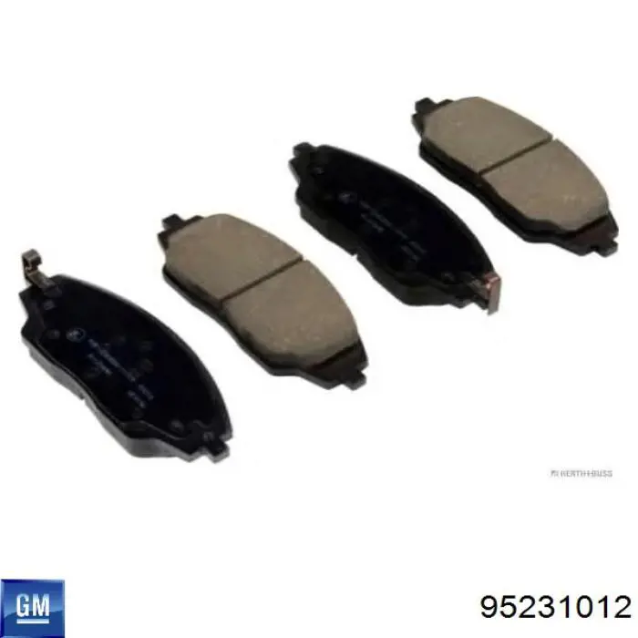 95231012 General Motors Klocki hamulcowe przednie tarczowe
