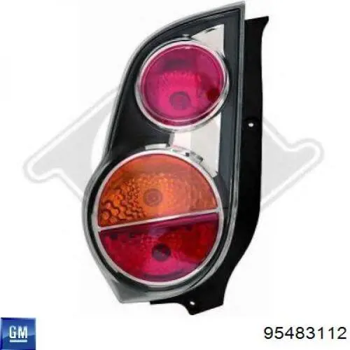 Lampa zespolona tylna prawa Chevrolet Spark (Matiz) hatchback (M300) (2010 - 2026) cena, od 35,50 USD