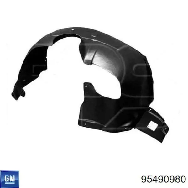 95490980 General Motors Nadkole błotnika przedniego lewe