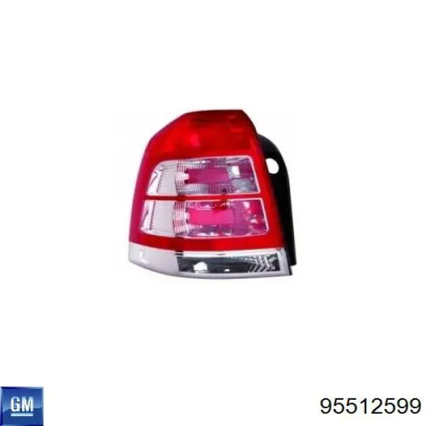 95512599 General Motors Lampa zespolona tylna lewa