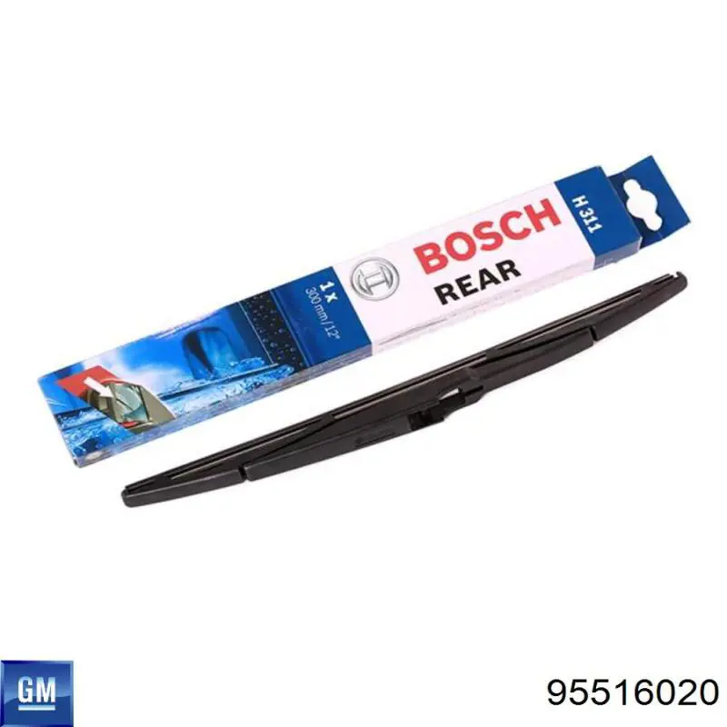 Pióro wycieraczki szyby tylnej General Motors 95516020