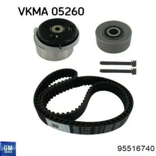 Pasek rozrządu, zestaw 95516740 General Motors
