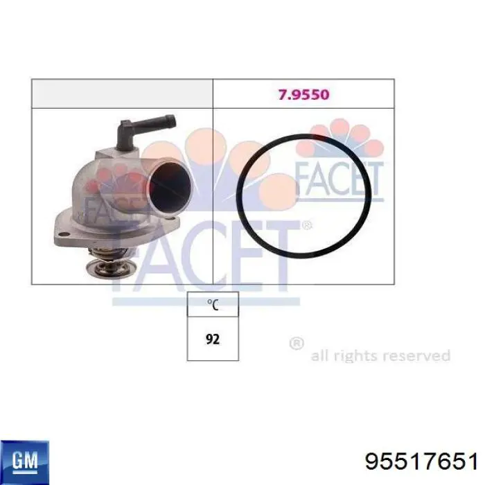Termostat General Motors 95517651 cena, od 19,93 USD