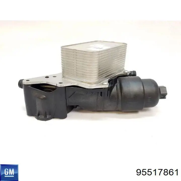 Do koszyka 95517861 Opel Chłodnica oleju, pod filtrem