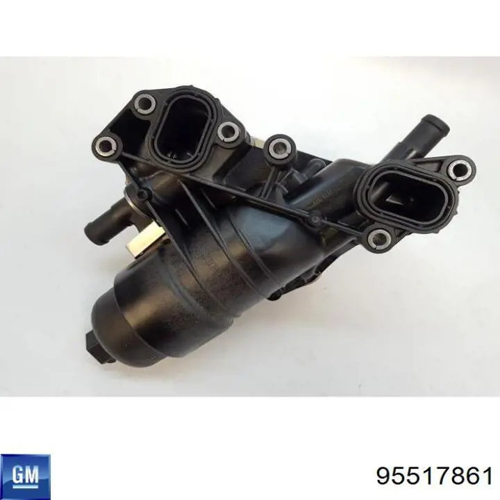 Chłodnica oleju, pod filtrem 95517861 Opel
