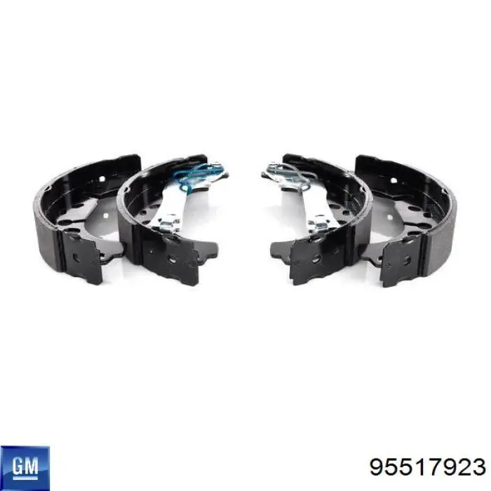Do koszyka 95517923 General Motors Klocki hamulcowe tylne bębnowe
