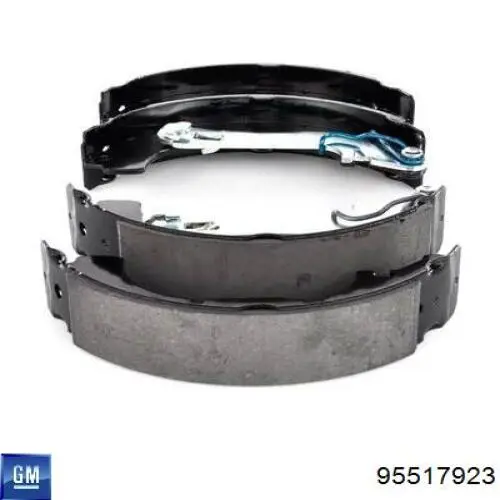 Do koszyka 95517923 General Motors Klocki hamulcowe tylne bębnowe