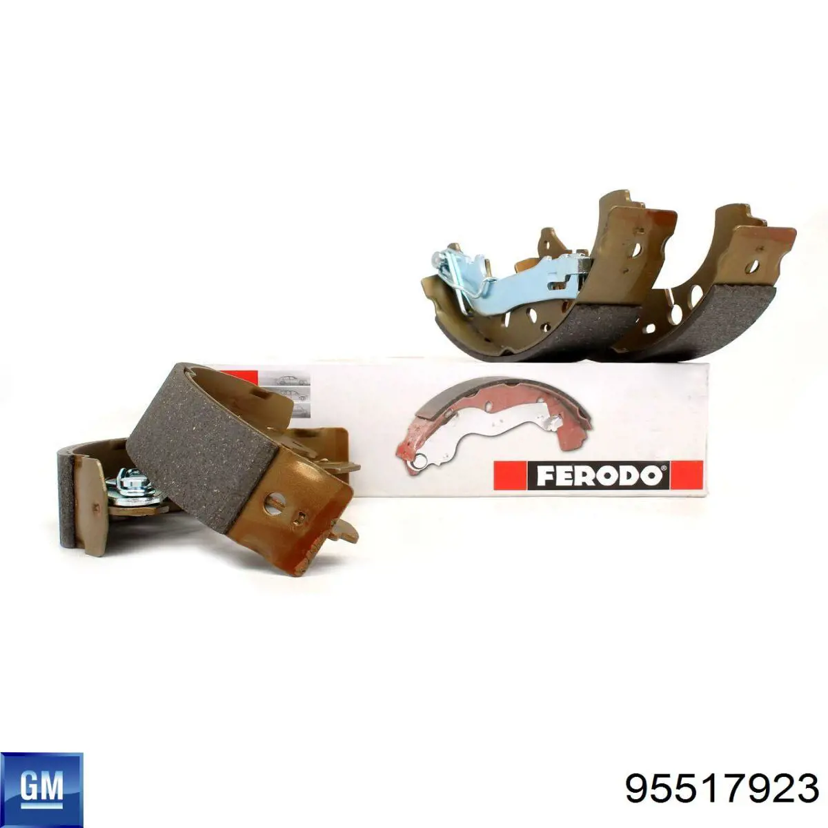 Klocki hamulcowe tylne bębnowe 95517923 General Motors