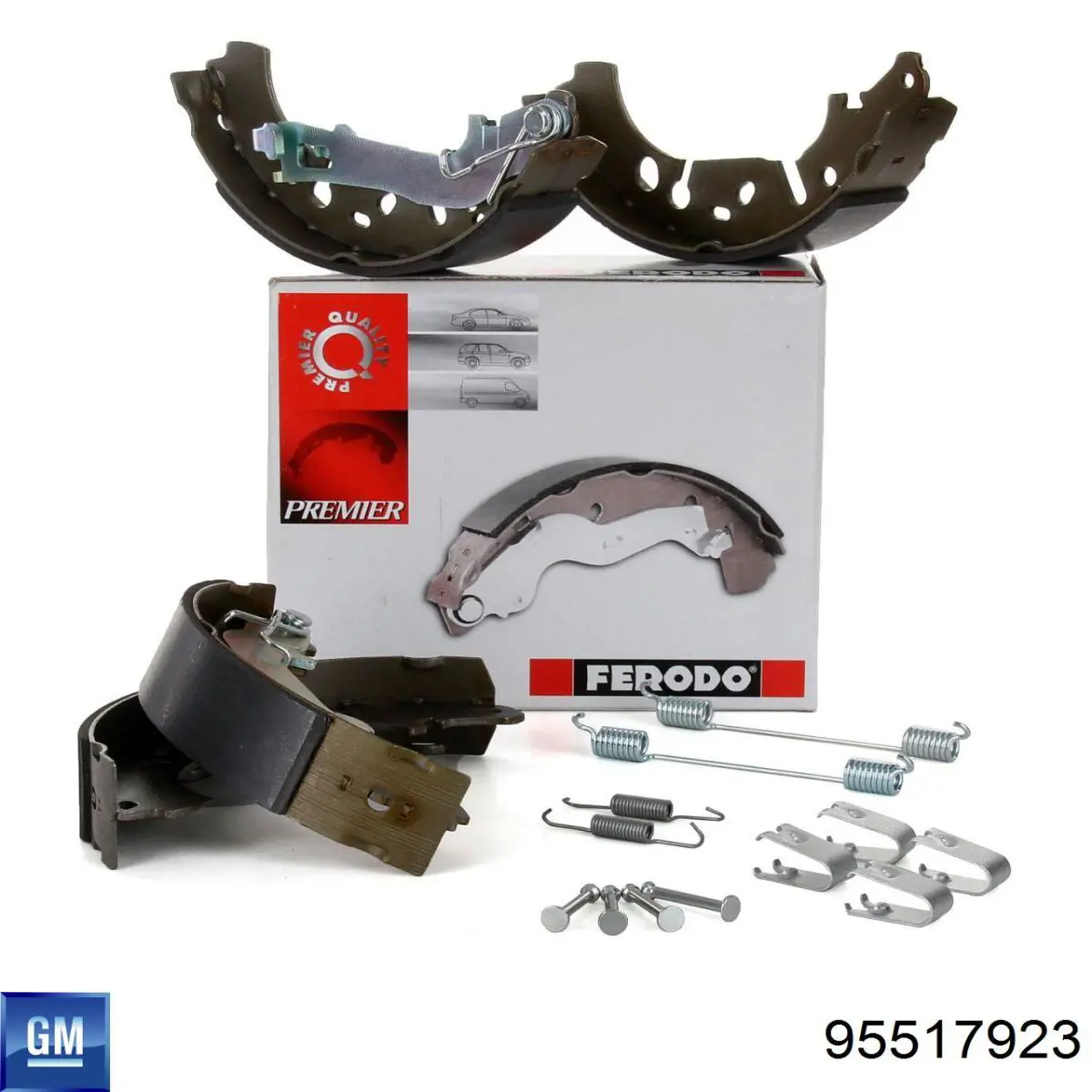 Klocki hamulcowe tylne bębnowe General Motors 95517923