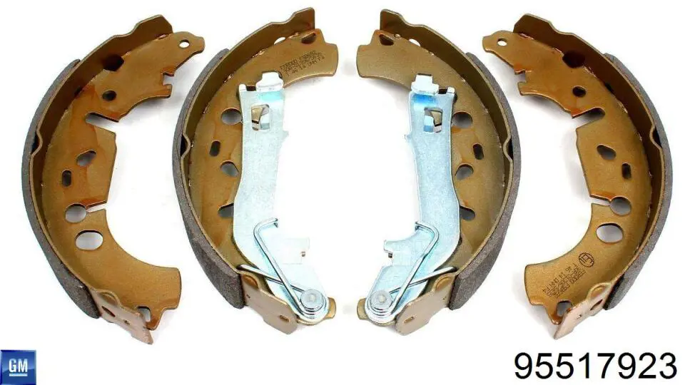 Klocki hamulcowe tylne bębnowe General Motors 95517923 cena, od 25,96 USD