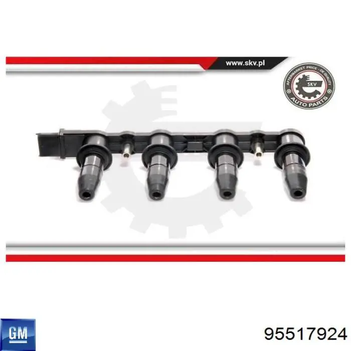 Do koszyka 95517924 General Motors Cewka zapłonowa