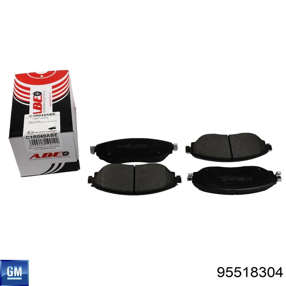 Klocki hamulcowe przednie tarczowe General Motors 95518304 cena, od 34,09 USD