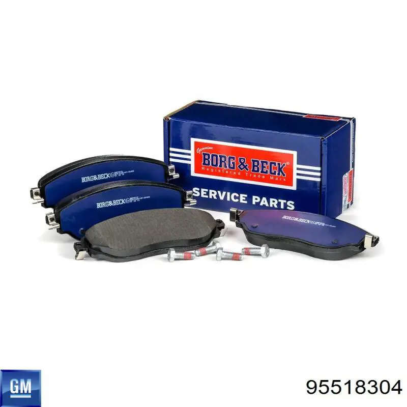 Klocki hamulcowe przednie tarczowe General Motors 95518304 cena, od 34,09 USD