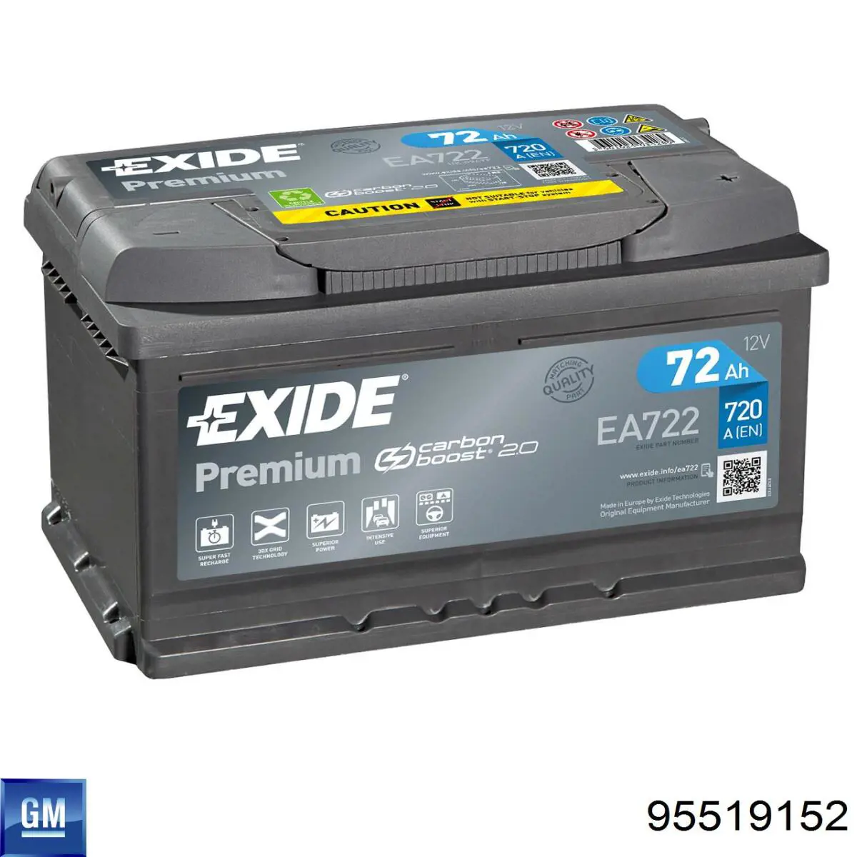 Bateria (akumulator) General Motors 95519152 cena, od 154,39 USD