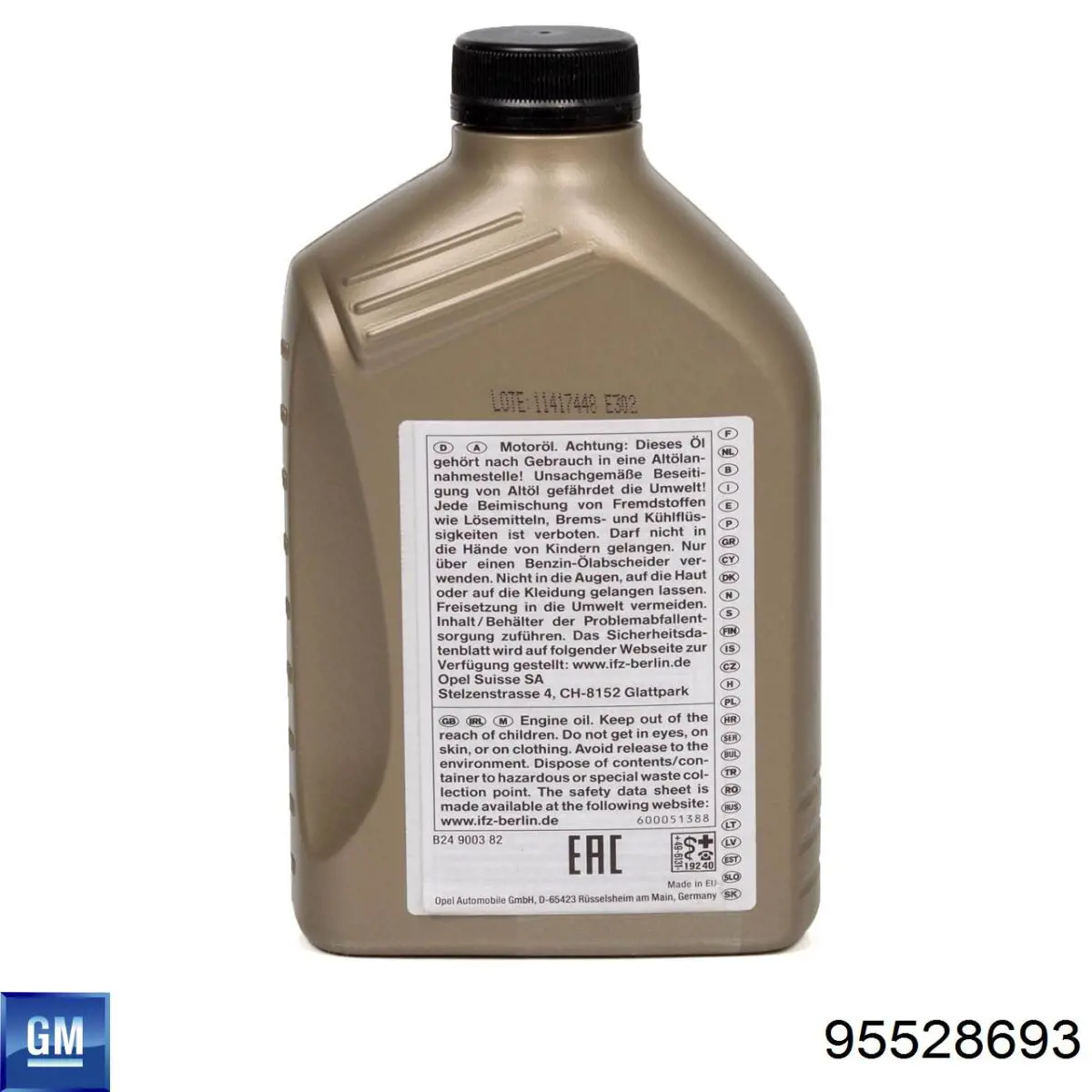 95528693 General Motors Olej do silnika