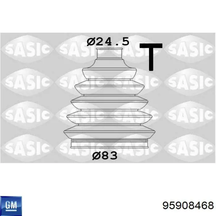 Osłona przegubu homokinetycznego półosi przedniej zewnętrzna General Motors 95908468 cena, od 15,46 USD