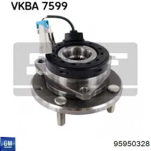 95950328 General Motors Piasta przednia
