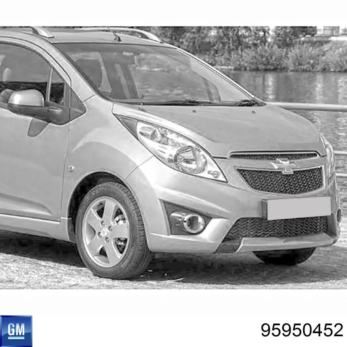 Błotnik przedni prawy do Chevrolet Spark (Matiz)  M300