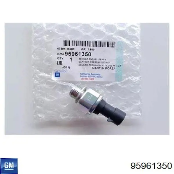 Do koszyka 95961350 General Motors Czujnik ciśnienia oleju