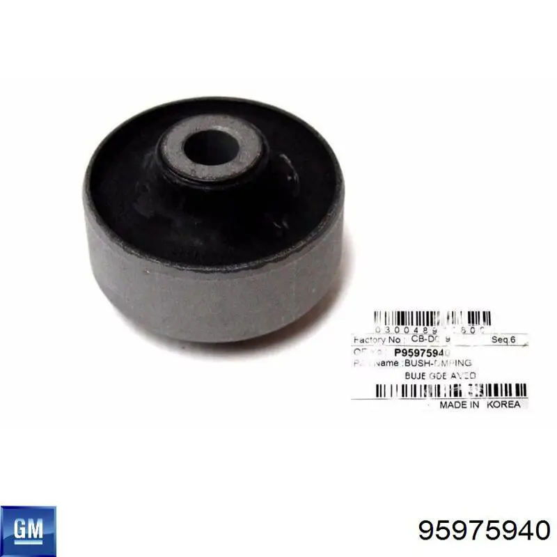 Silentblock przedniego wahacza dolnego General Motors 95975940 cena, od 7,35 USD
