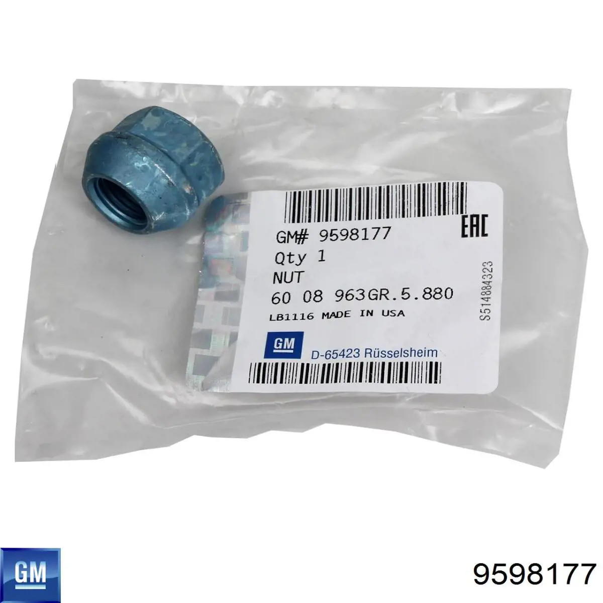 9598177 General Motors Nakrętka koła