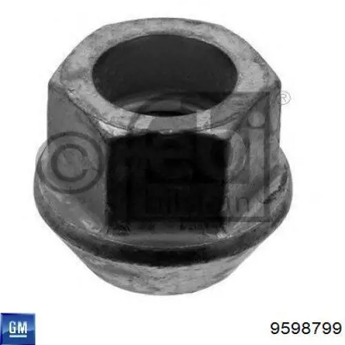 Nakrętka koła General Motors 9598799 cena, od 3,69 USD
