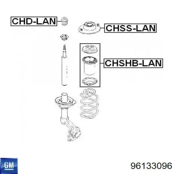 Osłona amortyzatora przedniego General Motors 96133096 cena, od 8,52 USD