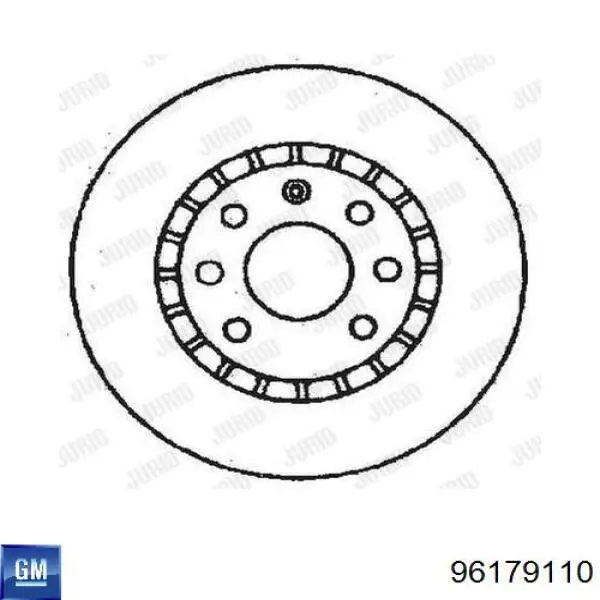 Tarcza hamulcowa przednia General Motors 96179110 cena, od 29,45 USD