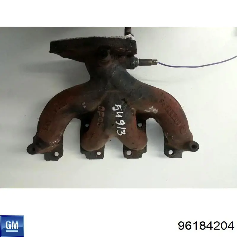Do koszyka 96184204 General Motors Kolektor wydechowy
