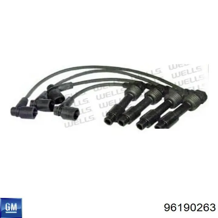 Zestaw przewodów wysokiego napięcia 96190263 General Motors