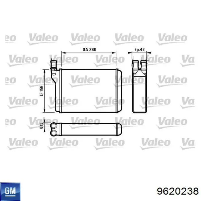 6521N82 Polcar Chłodnica nagrzewnicy (ogrzewacza)