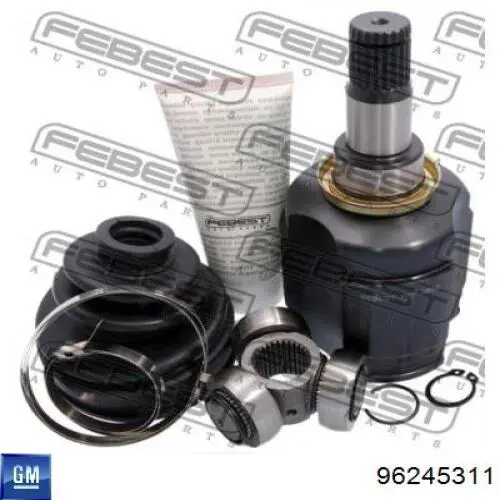 Przegub homokinetyczny przedni wewnętrzny General Motors 96245311 cena, od 41,44 USD
